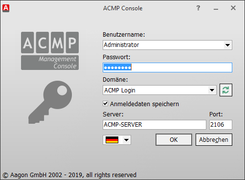 Login ACMP Console