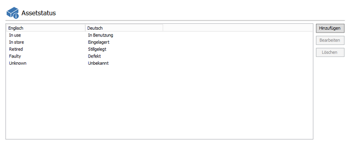 AssetManagement_Allgemein-Status