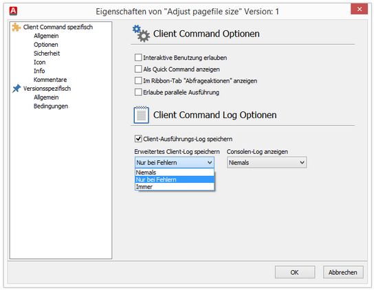 5.6 - Log - Optionen