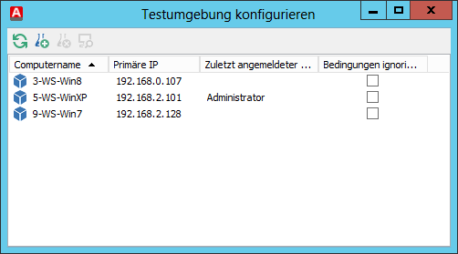 Testumgebung konfigurieren