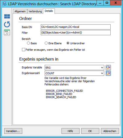 Search LDAP Directory