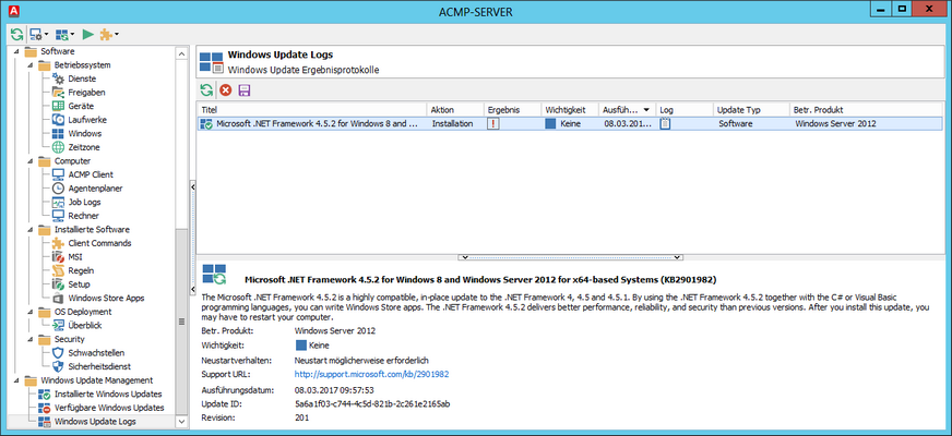 Windows Update Protokolle