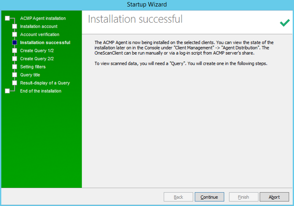 3.1.2 - First Steps_Install Client Successfull